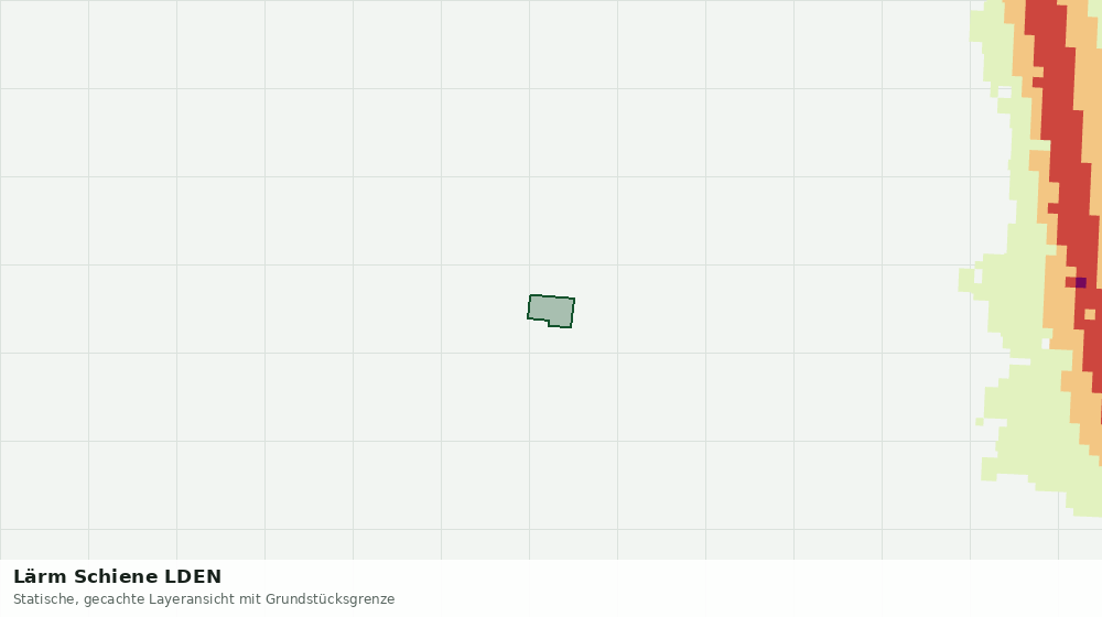 Statische Kartenansicht: Lärm Schiene LDEN
