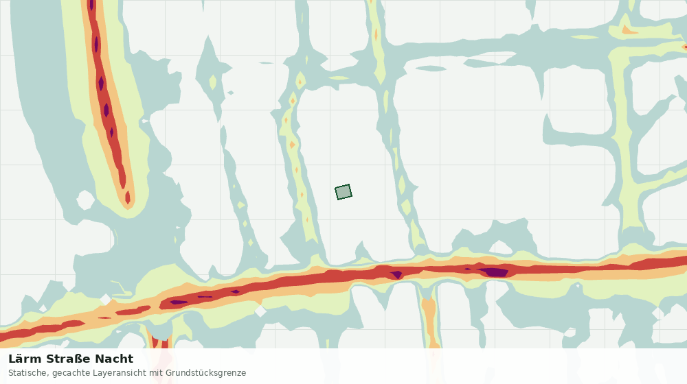 Statische Kartenansicht: Lärm Straße Nacht