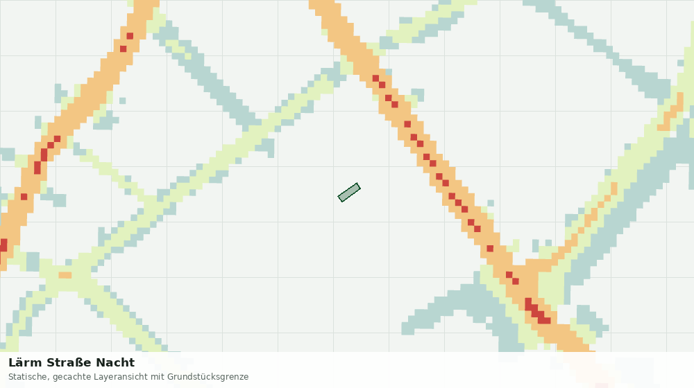 Statische Kartenansicht: Lärm Straße Nacht