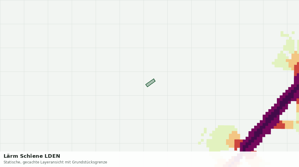Statische Kartenansicht: Lärm Schiene LDEN