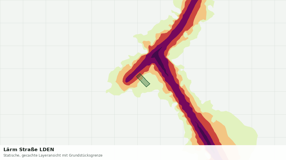 Statische Kartenansicht: Lärm Straße LDEN