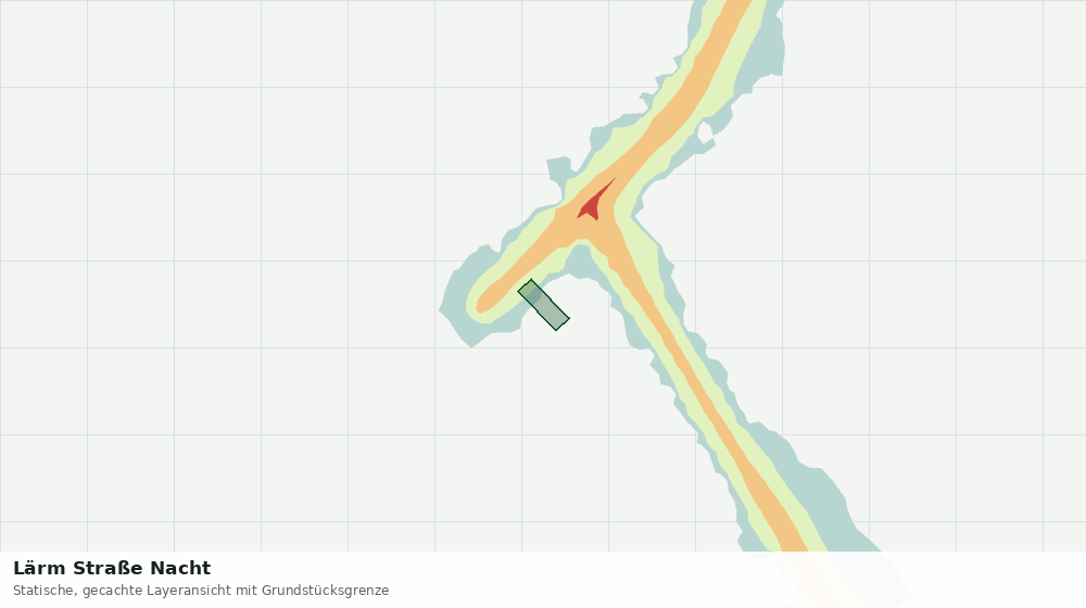 Statische Kartenansicht: Lärm Straße Nacht