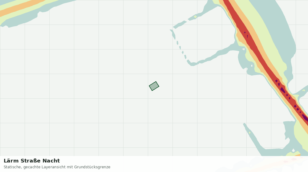 Statische Kartenansicht: Lärm Straße Nacht