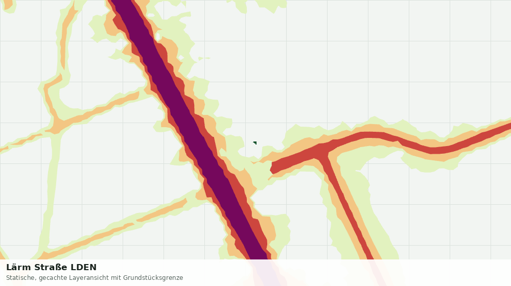 Statische Kartenansicht: Lärm Straße LDEN