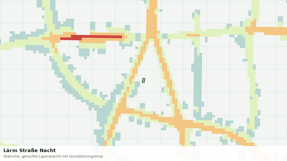 Statische Kartenansicht: Lärm Straße Nacht