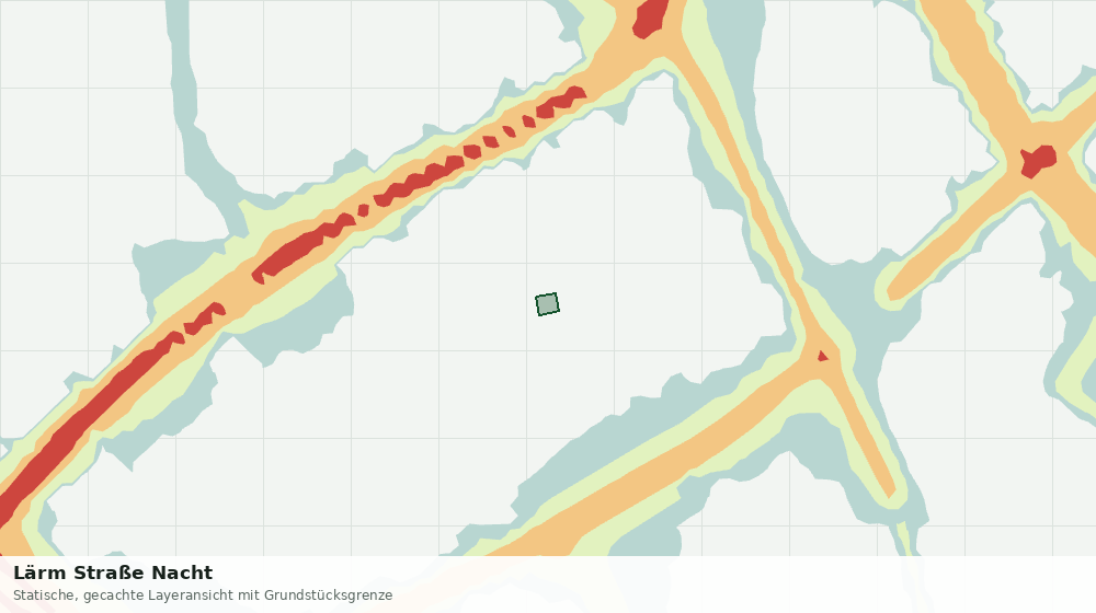 Statische Kartenansicht: Lärm Straße Nacht
