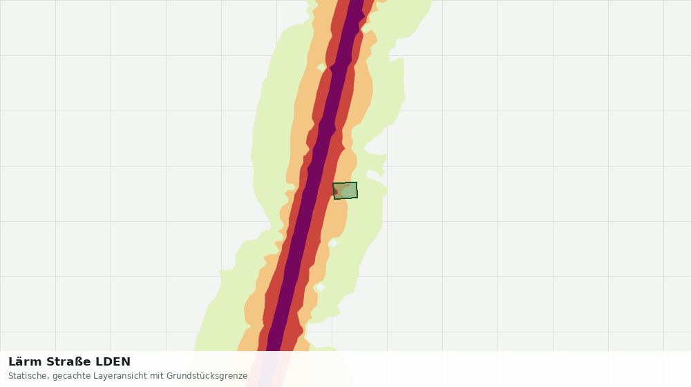 Statische Kartenansicht: Lärm Straße LDEN