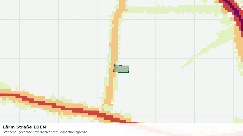 Statische Kartenansicht: Lärm Straße LDEN