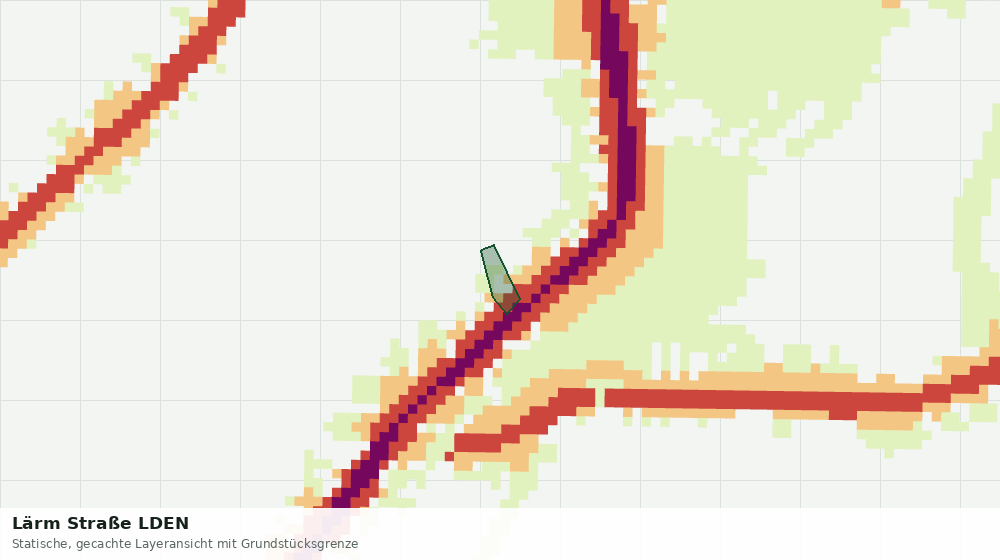 Statische Kartenansicht: Lärm Straße LDEN