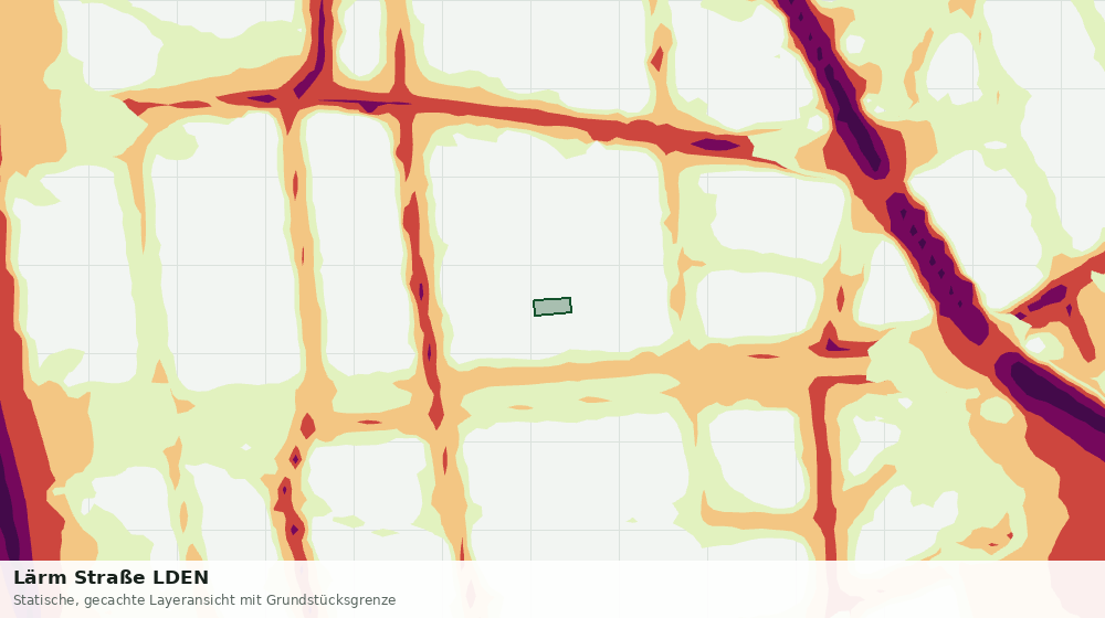 Statische Kartenansicht: Lärm Straße LDEN