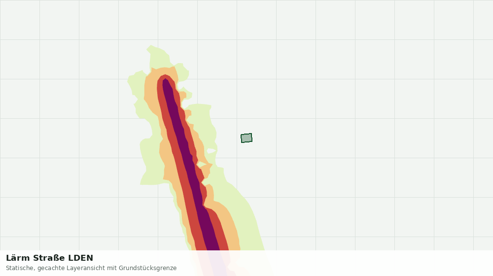 Statische Kartenansicht: Lärm Straße LDEN