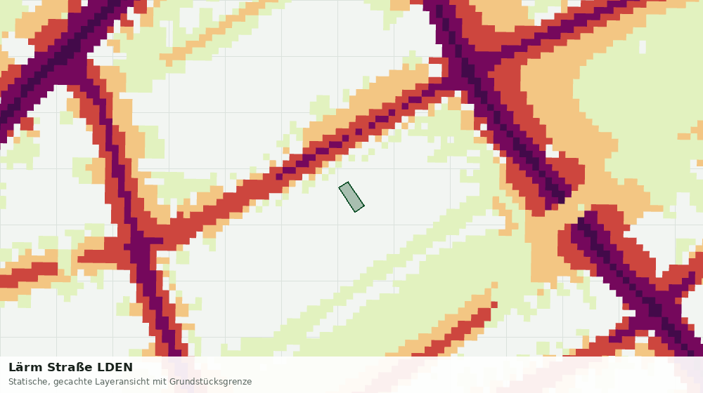Statische Kartenansicht: Lärm Straße LDEN