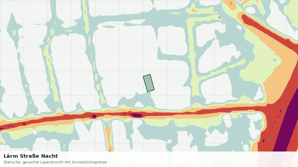 Statische Kartenansicht: Lärm Straße Nacht