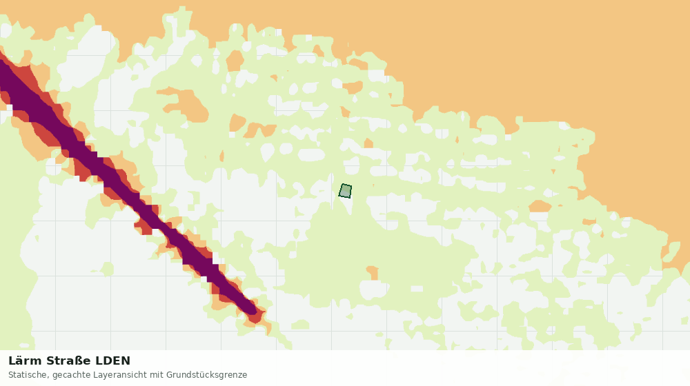 Statische Kartenansicht: Lärm Straße LDEN