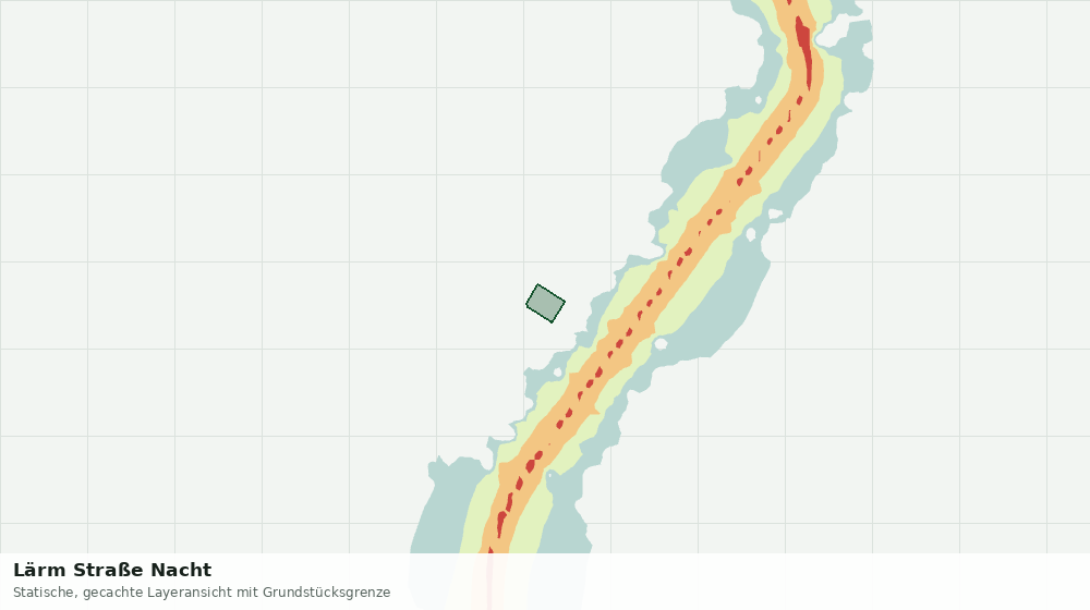 Statische Kartenansicht: Lärm Straße Nacht