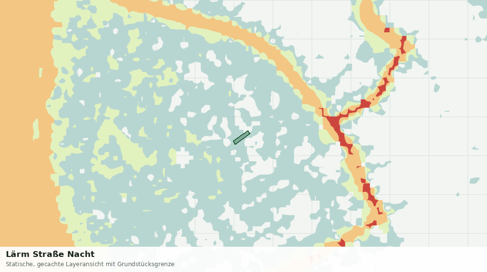 Statische Kartenansicht: Lärm Straße Nacht