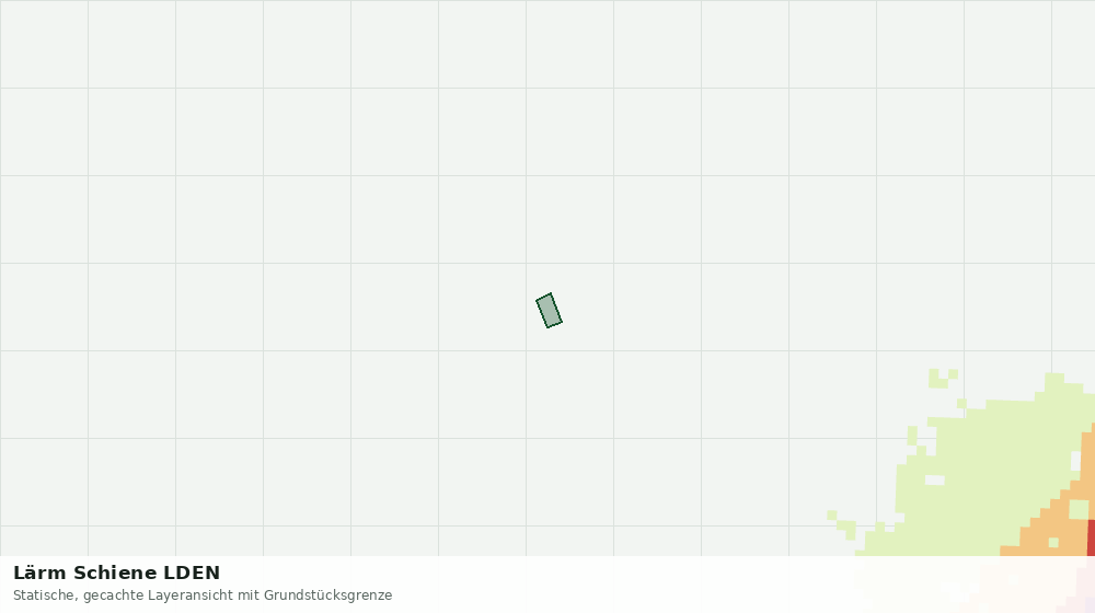 Statische Kartenansicht: Lärm Schiene LDEN