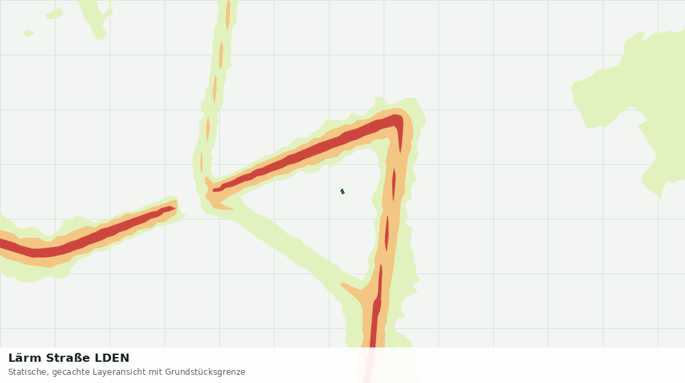 Statische Kartenansicht: Lärm Straße LDEN