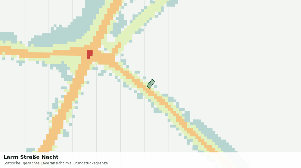 Statische Kartenansicht: Lärm Straße Nacht