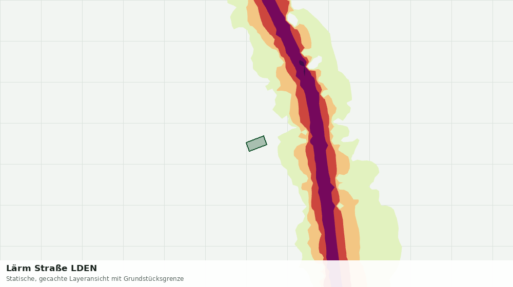 Statische Kartenansicht: Lärm Straße LDEN