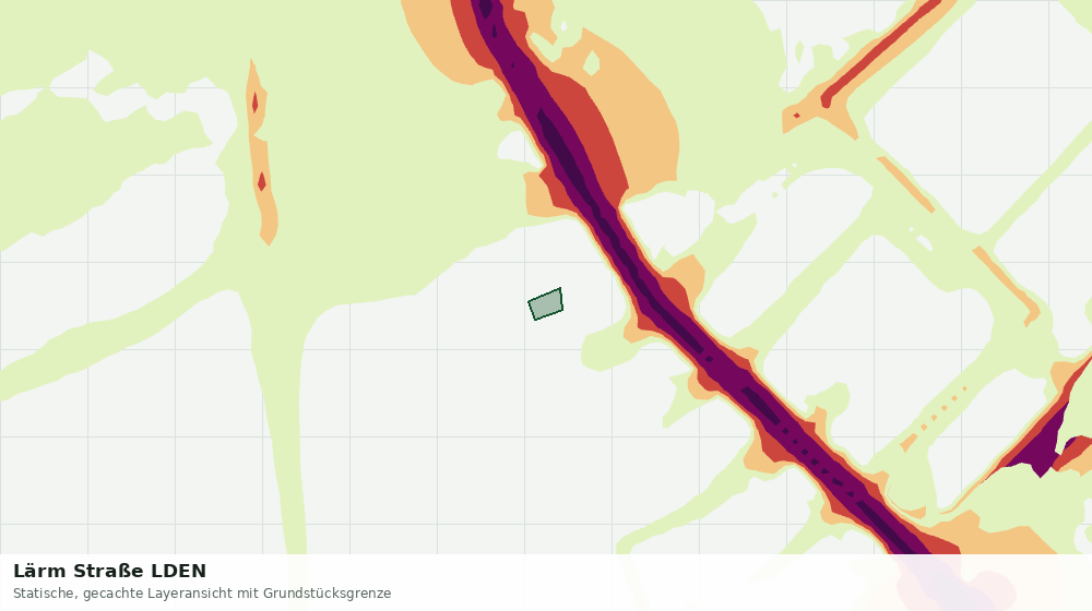 Statische Kartenansicht: Lärm Straße LDEN