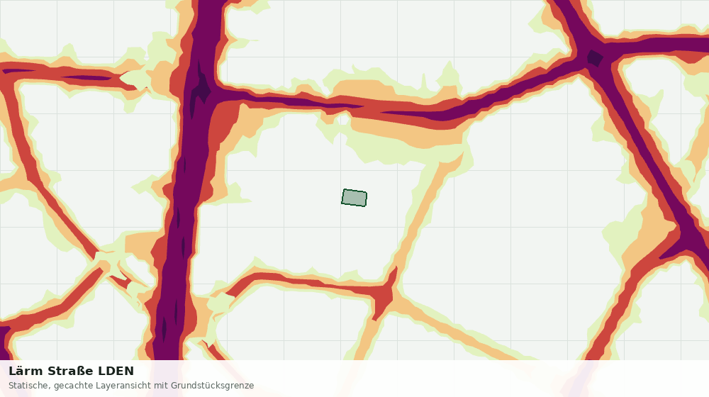 Statische Kartenansicht: Lärm Straße LDEN