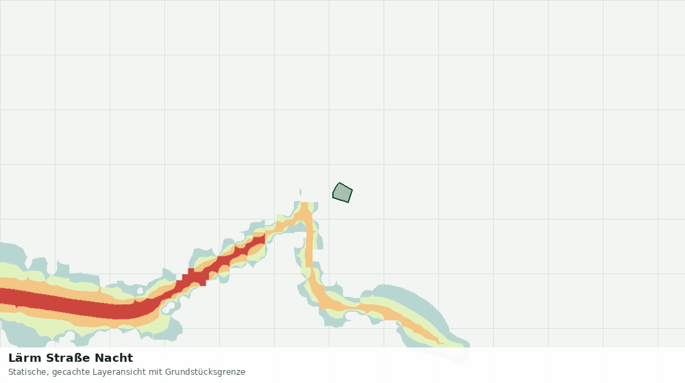 Statische Kartenansicht: Lärm Straße Nacht