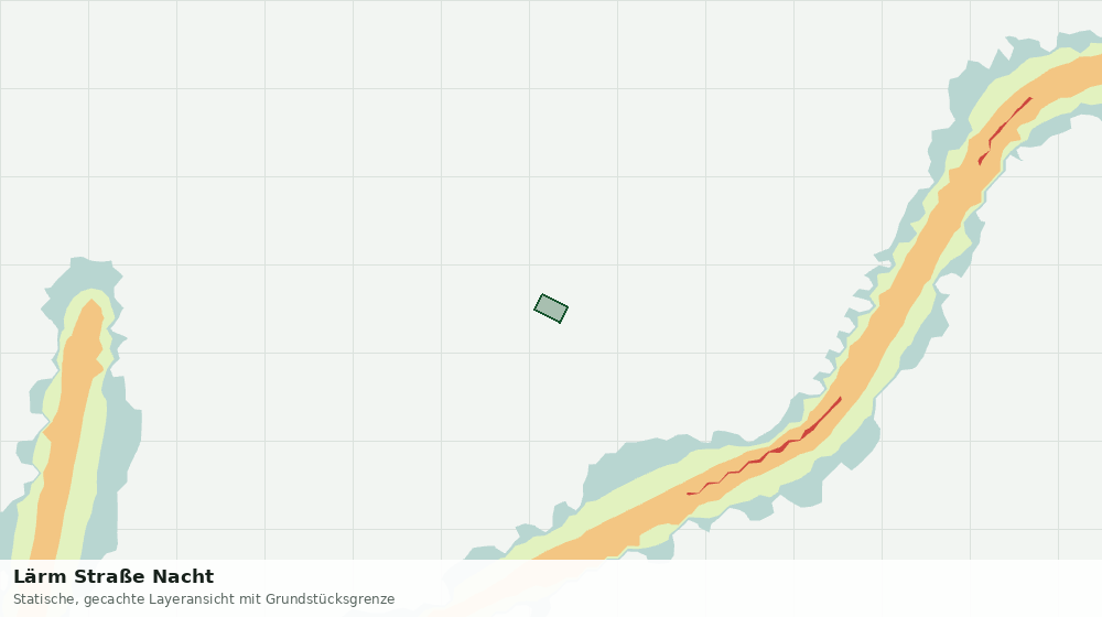 Statische Kartenansicht: Lärm Straße Nacht