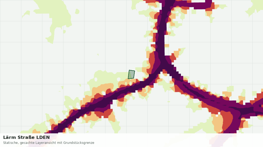 Statische Kartenansicht: Lärm Straße LDEN