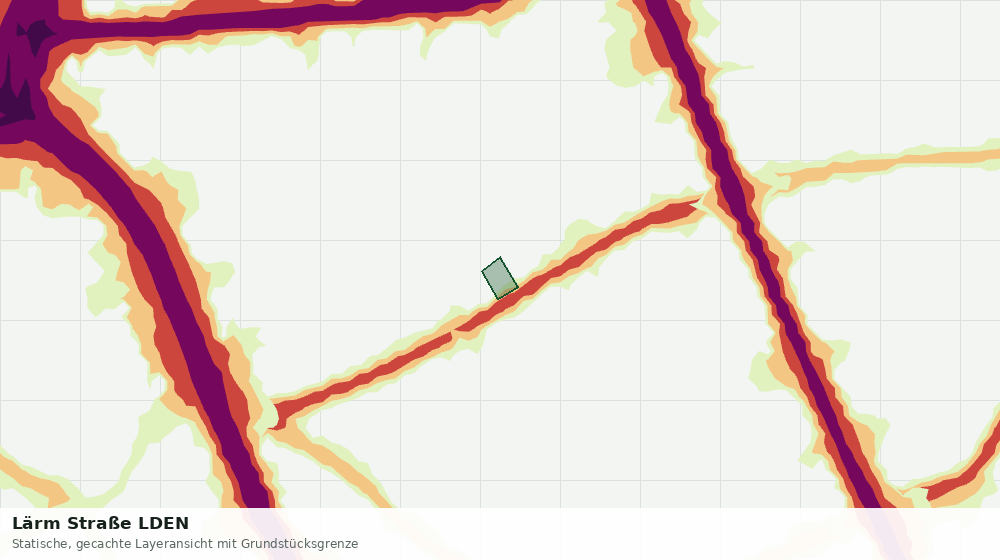 Statische Kartenansicht: Lärm Straße LDEN