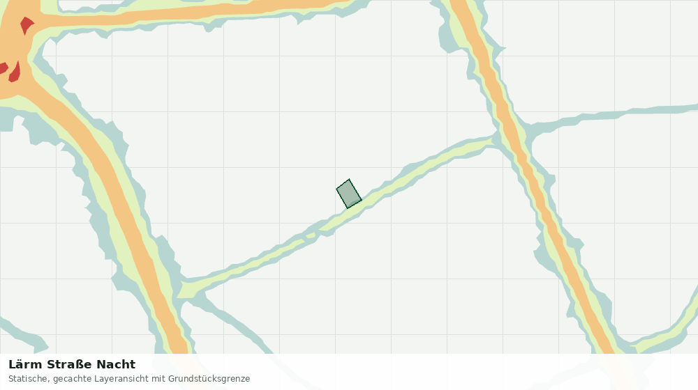 Statische Kartenansicht: Lärm Straße Nacht