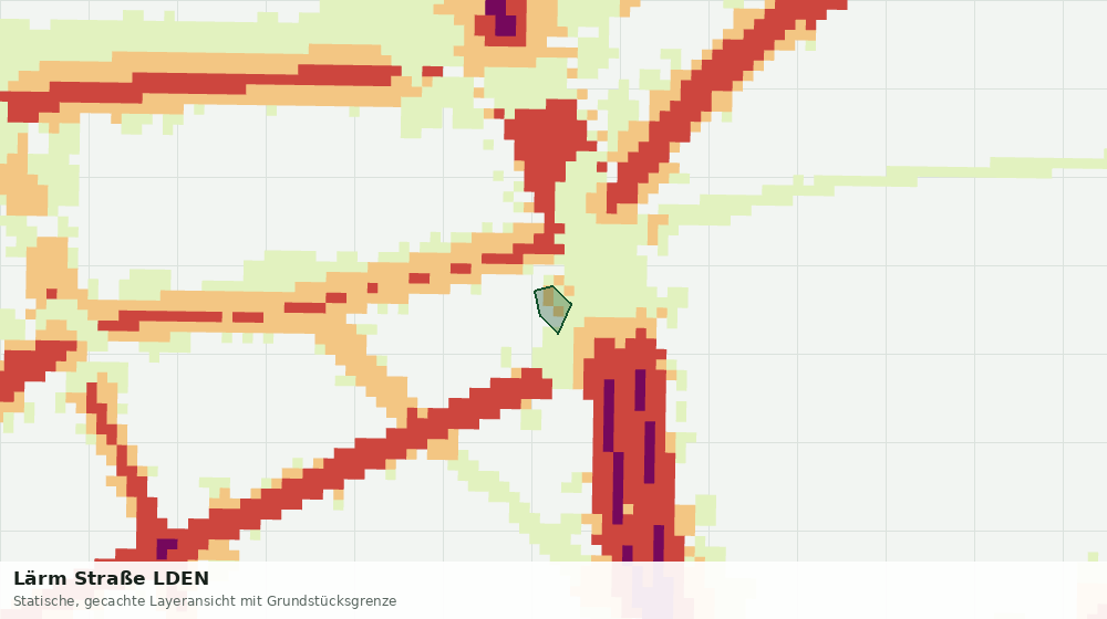 Statische Kartenansicht: Lärm Straße LDEN