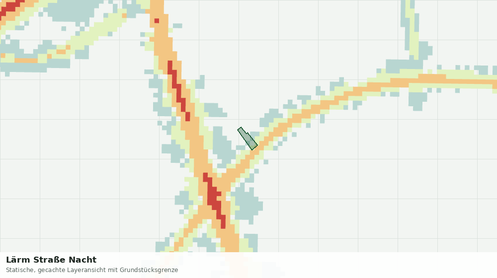 Statische Kartenansicht: Lärm Straße Nacht