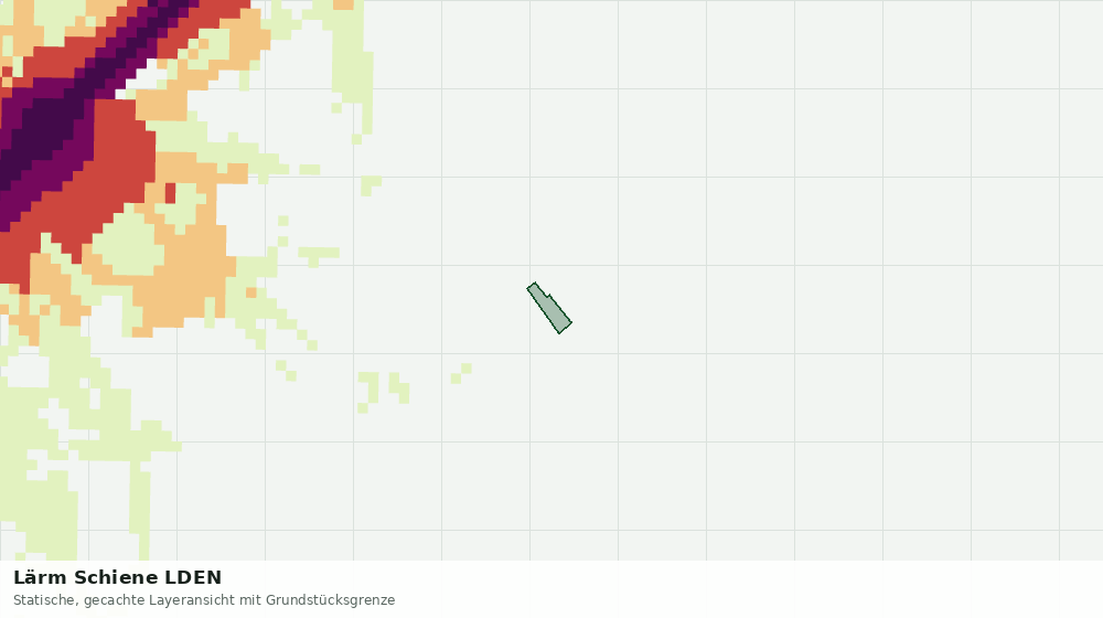 Statische Kartenansicht: Lärm Schiene LDEN