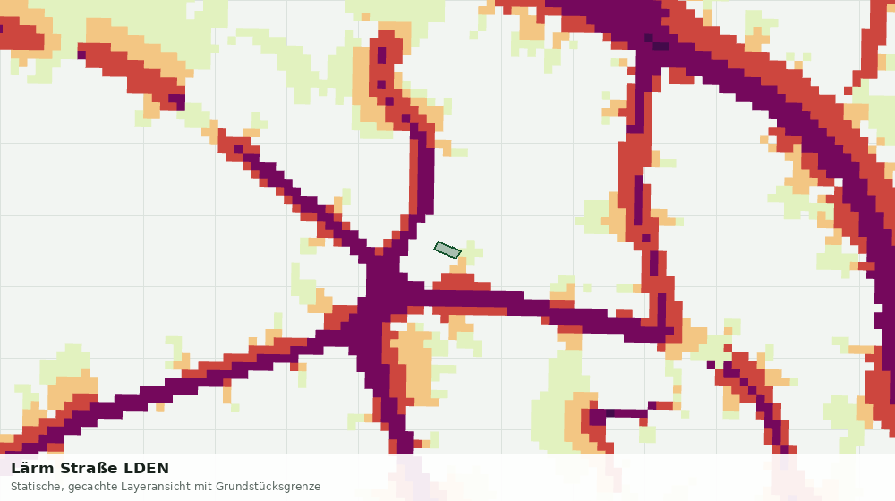 Statische Kartenansicht: Lärm Straße LDEN