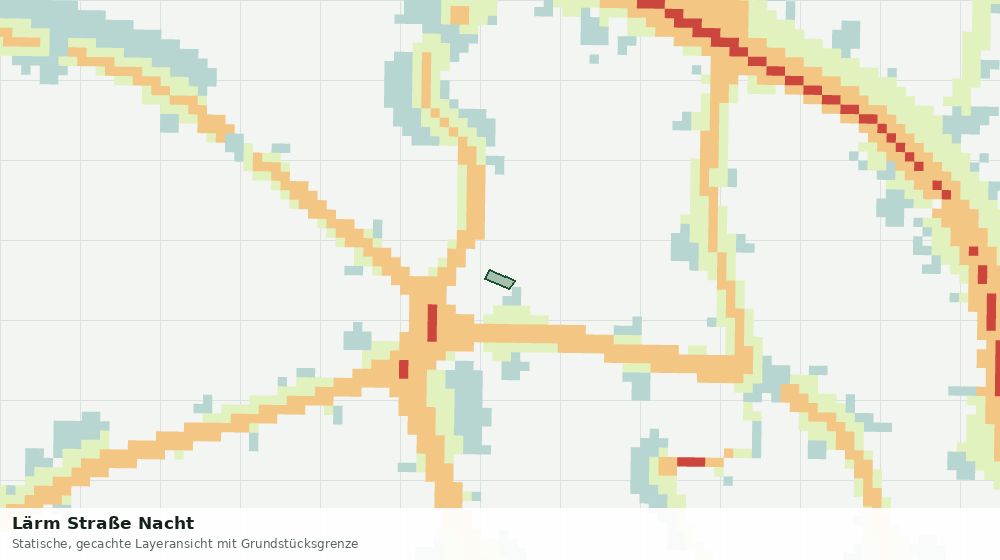 Statische Kartenansicht: Lärm Straße Nacht