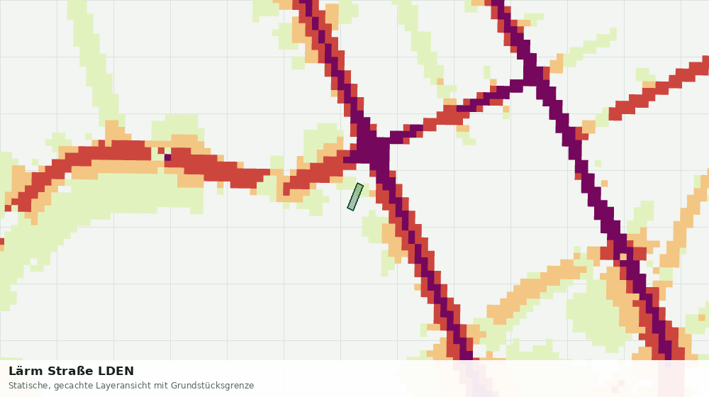 Statische Kartenansicht: Lärm Straße LDEN