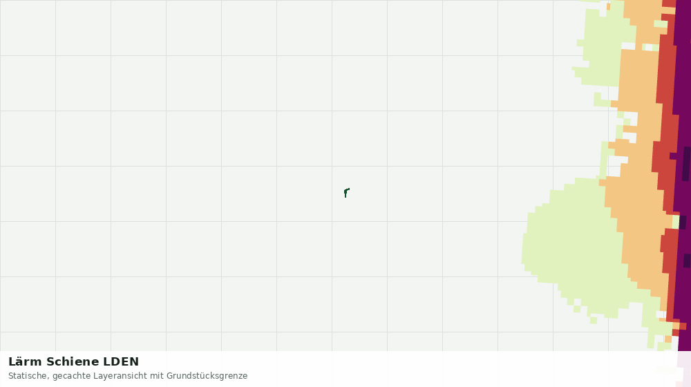 Statische Kartenansicht: Lärm Schiene LDEN