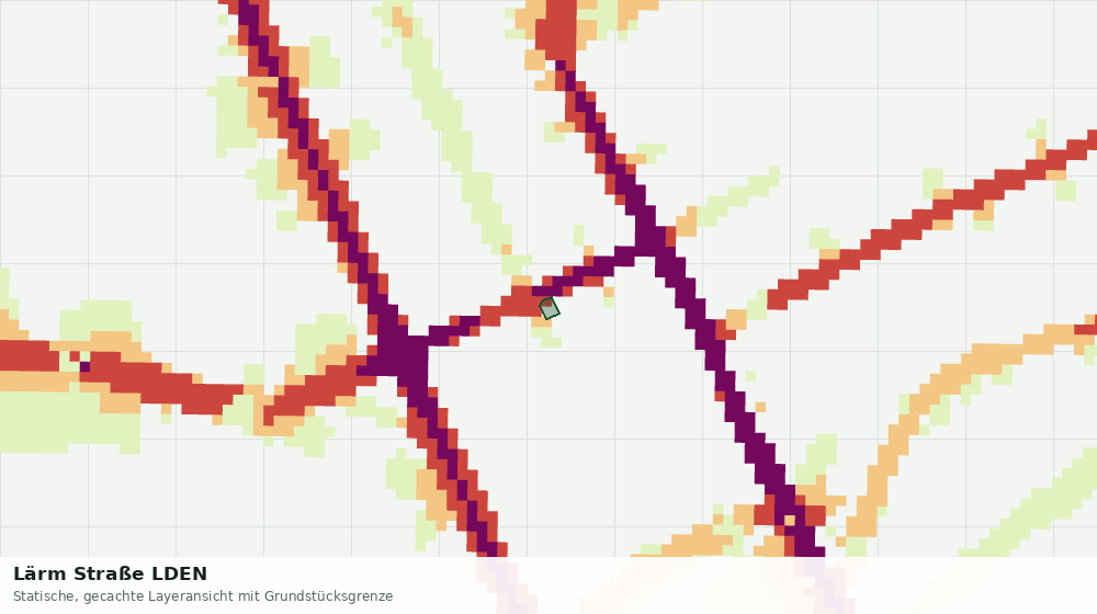 Statische Kartenansicht: Lärm Straße LDEN