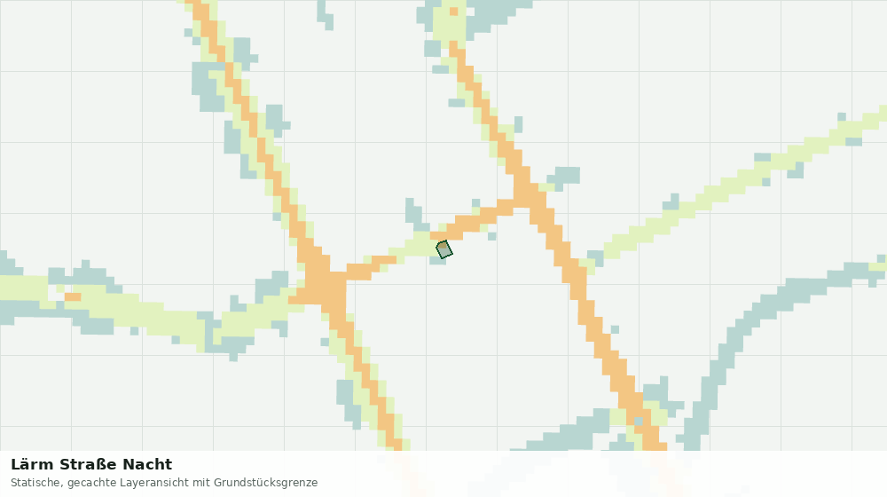 Statische Kartenansicht: Lärm Straße Nacht