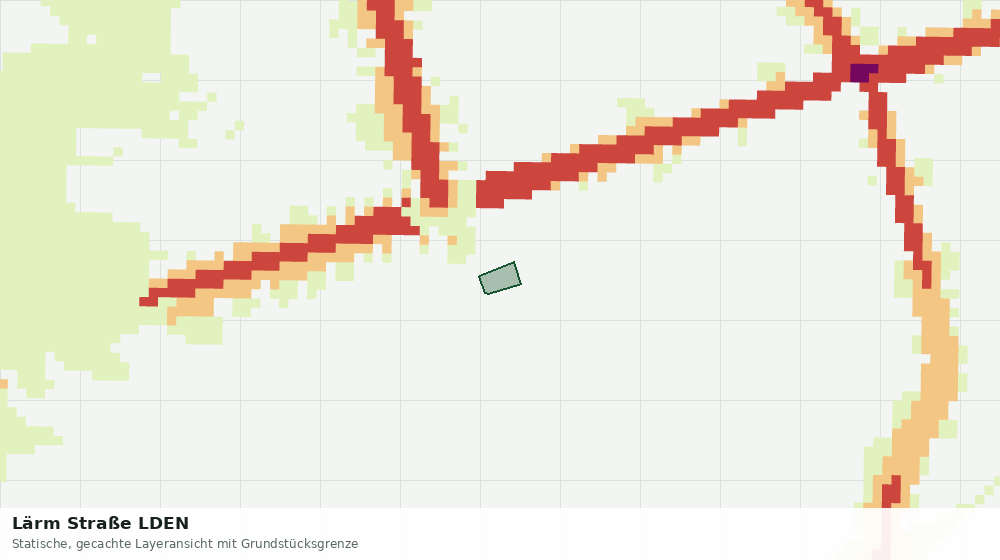 Statische Kartenansicht: Lärm Straße LDEN