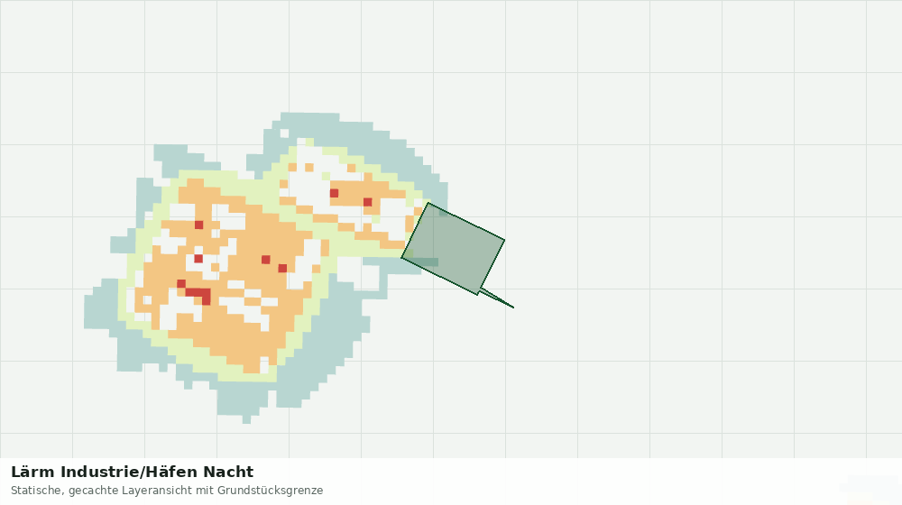 Statische Kartenansicht: Lärm Industrie/Häfen Nacht