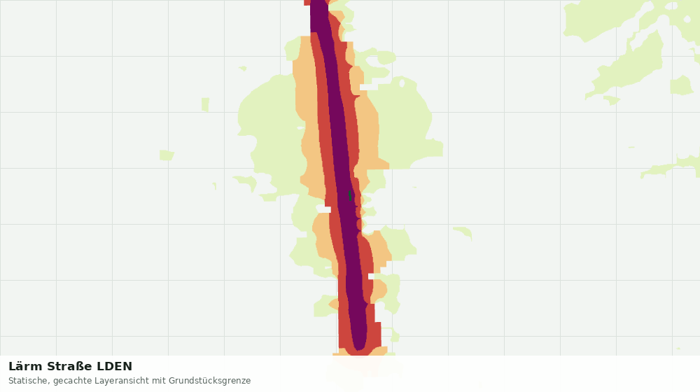 Statische Kartenansicht: Lärm Straße LDEN