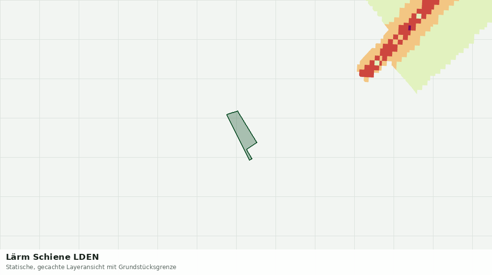 Statische Kartenansicht: Lärm Schiene LDEN