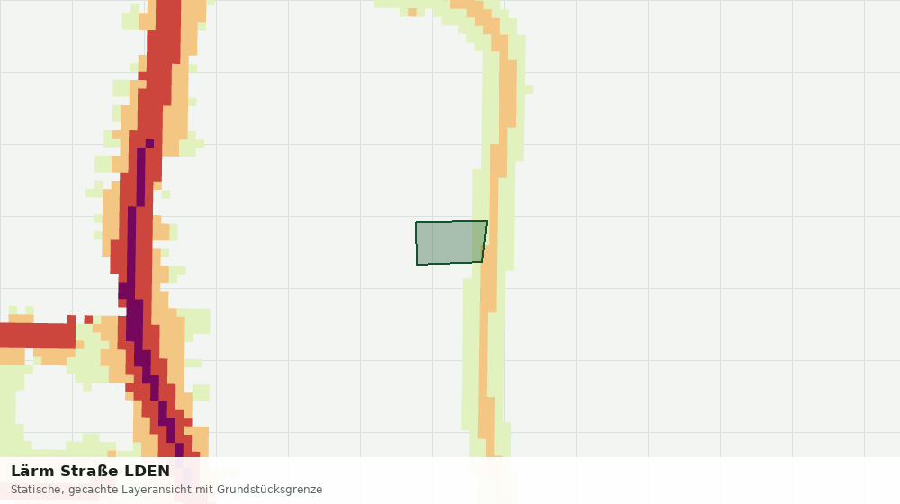 Statische Kartenansicht: Lärm Straße LDEN