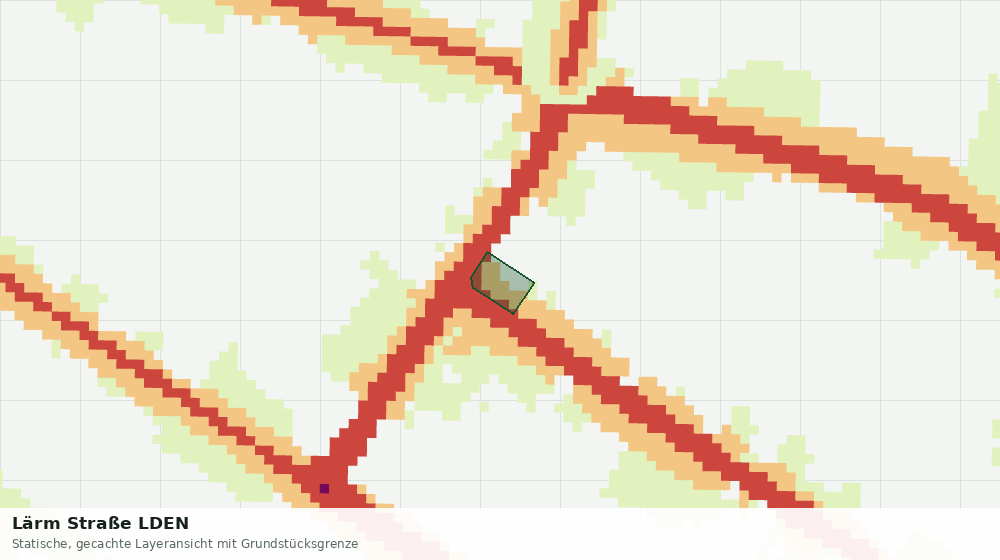Statische Kartenansicht: Lärm Straße LDEN
