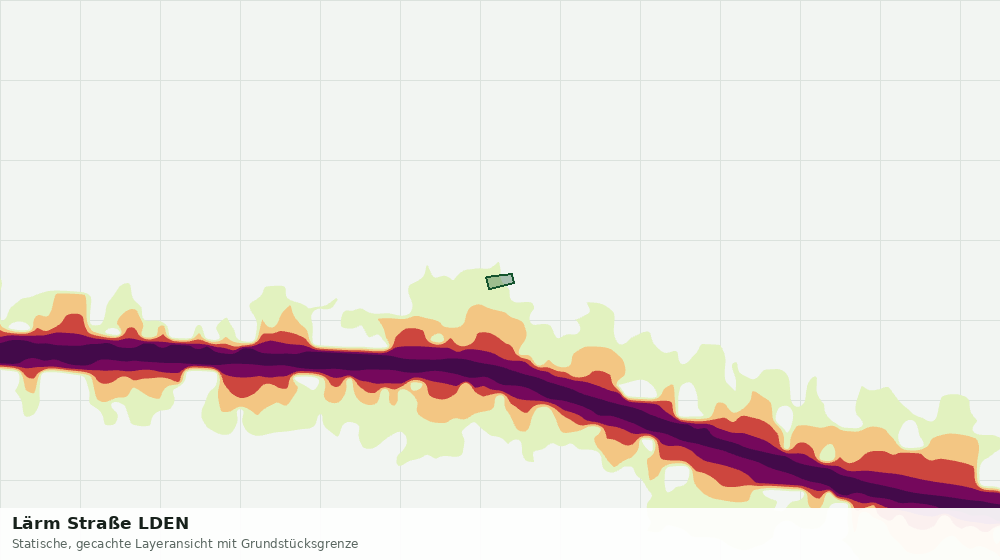 Statische Kartenansicht: Lärm Straße LDEN