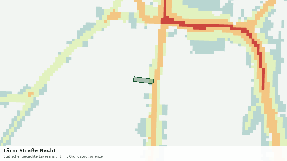 Statische Kartenansicht: Lärm Straße Nacht