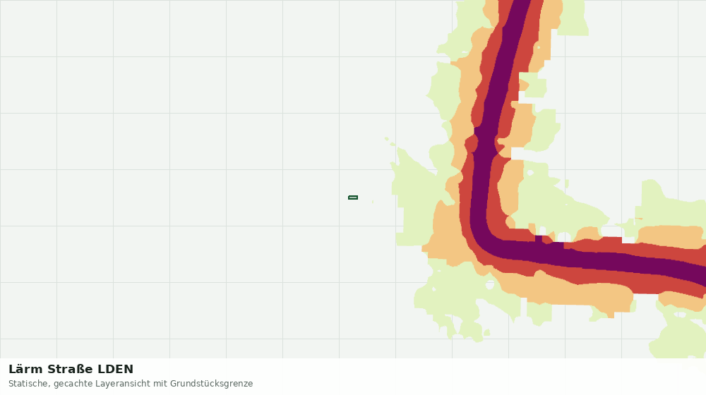 Statische Kartenansicht: Lärm Straße LDEN