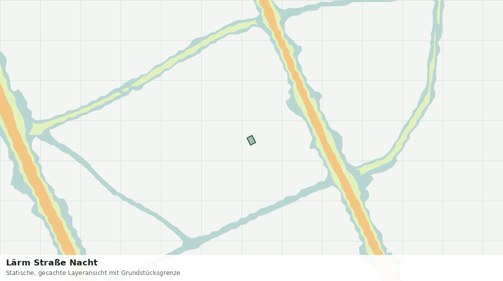 Statische Kartenansicht: Lärm Straße Nacht